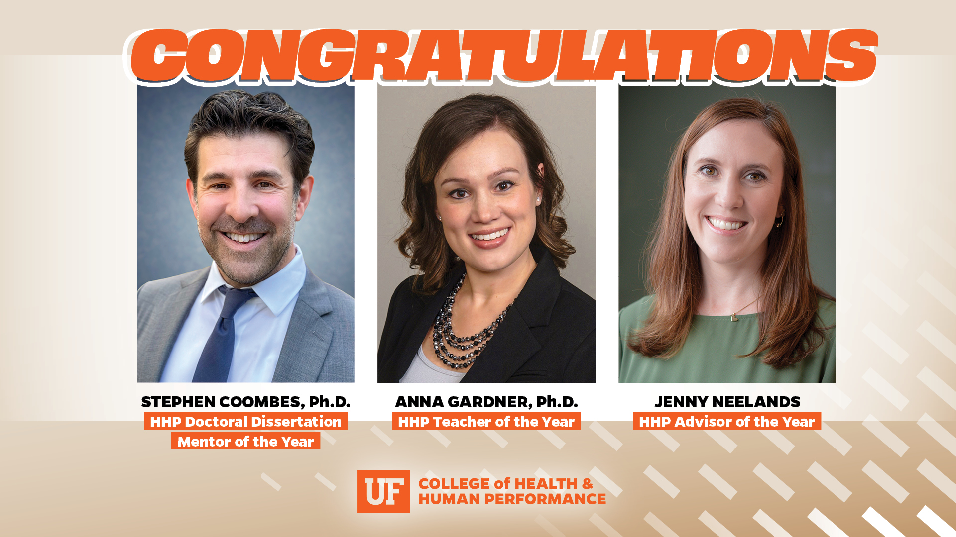 Celebrating the UF College of Health & Human Performance Educators of the Year