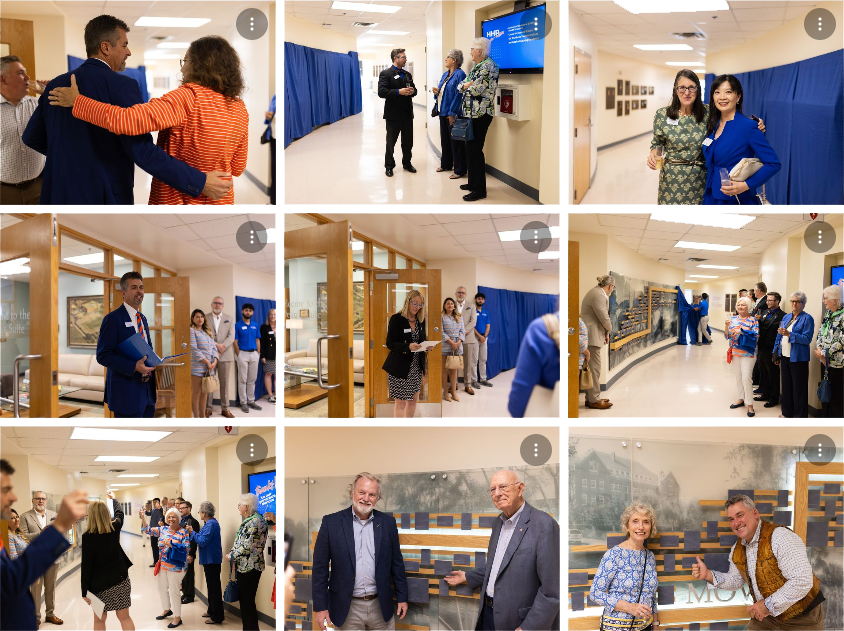 Photos from a donor wall unveiling in 2024